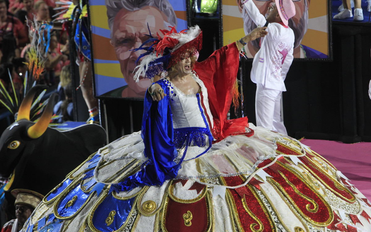 G.R.E.S Porto da Pedra desfila nesta segunda noite de desfile da série Ouro, neste sábado(18) - Reginaldo Pimenta / Agencia O Dia