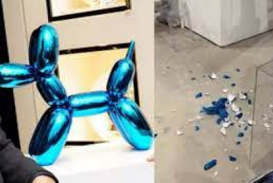 Visitante da feira de arte quebra acidentalmente escultura de mais de R$ 200 mil