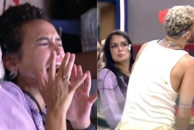 Vídeo: Internautas pedem expulsão de Larissa após tapa em Fred e empurrão em Marvvila