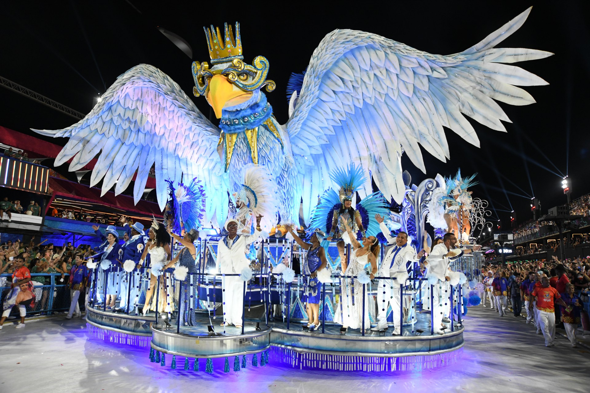 União da Ilha no desfile da Série Ouro, em homenagem ao centenário da Portela - ALEX FERRO