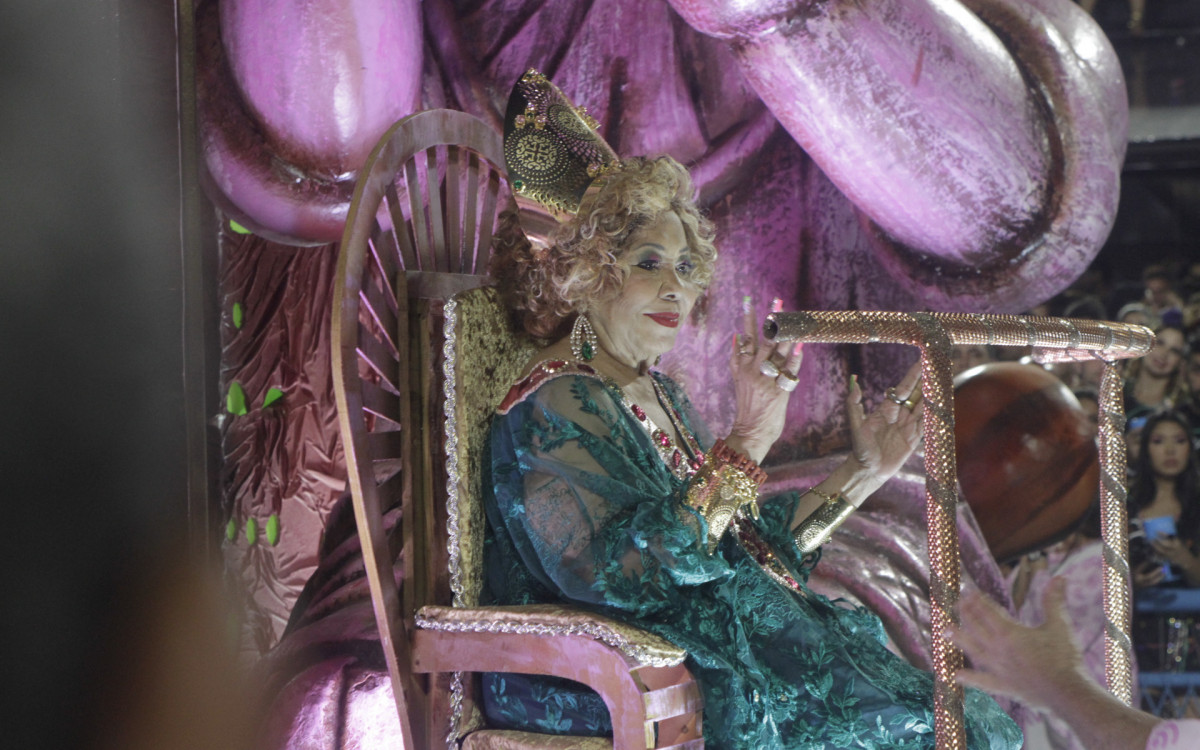 G.R.E.S Mangueira desfila nesta primeira noite de desfile do Grupo Especial, neste domingo(19). Foto: Marcos Porto / Agencia O Dia