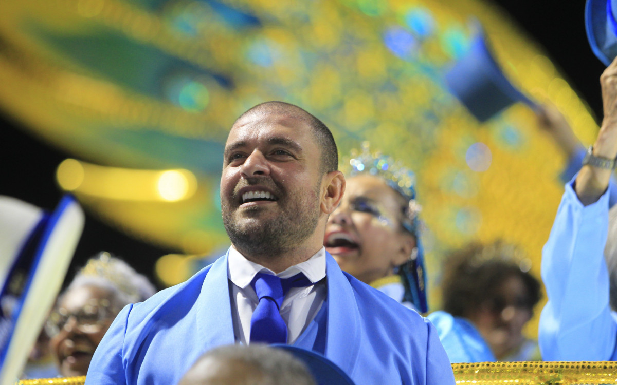 G.R.E.S Portela desfila nesta segunda noite de desfile do Grupo Especial, nesta segunda-feira(20). Foto:  Reginaldo Pimenta/Agencia O Dia