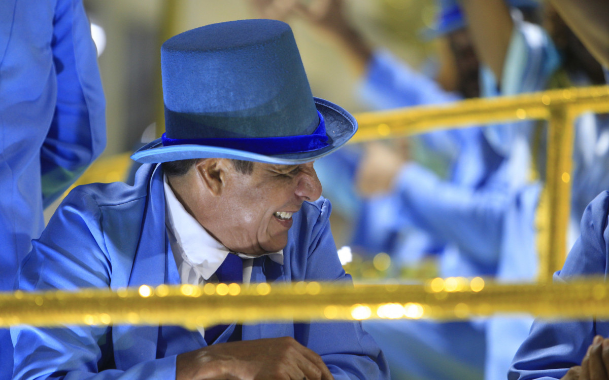 G.R.E.S Portela desfila nesta segunda noite de desfile do Grupo Especial, nesta segunda-feira(20). Foto:  Reginaldo Pimenta/Agencia O Dia