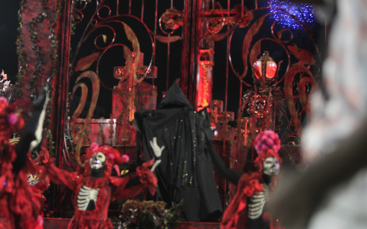 G.R.E.S  Academicos do Salgueiro desfila nesta primeira noite de desfile do Grupo Especial, neste domingo(19). Foto: Reginaldo Pimenta / Agencia O Dia