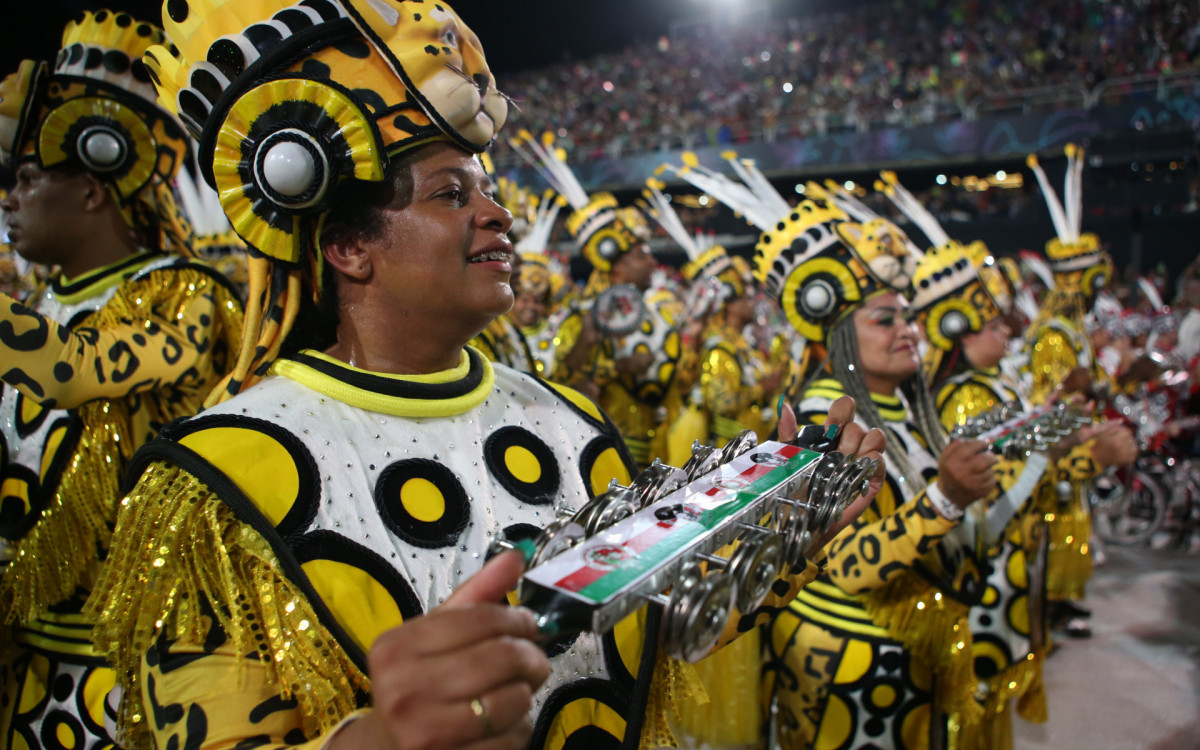 G.R.E.S  Academicos do Grande Rio desfila nesta primeira noite de desfile do Grupo Especial, neste domingo(19). Foto: Cleber Mendes/Agencia O Dia