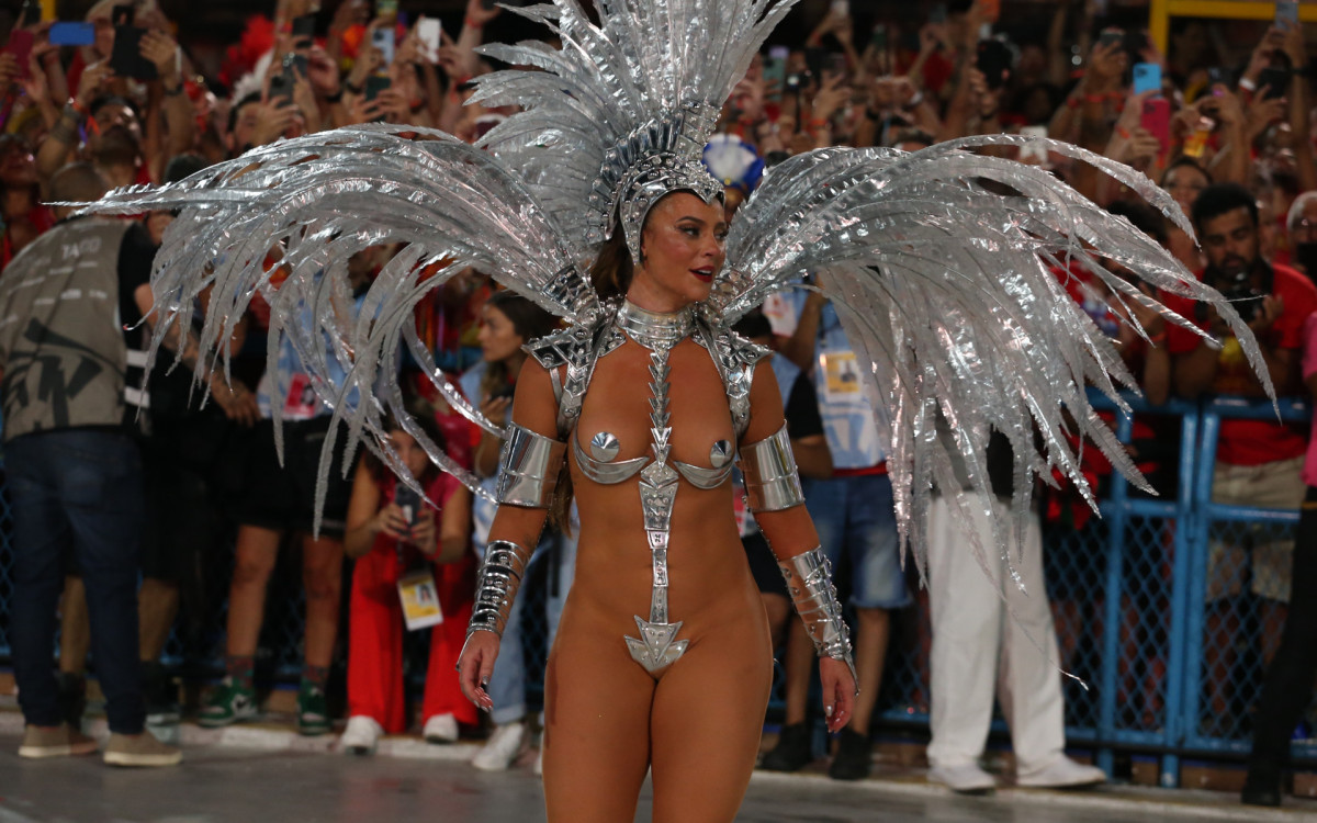 G.R.E.S  Academicos do Grande Rio desfila nesta primeira noite de desfile do Grupo Especial, neste domingo(19). Foto: Cleber Mendes/Agencia O Dia