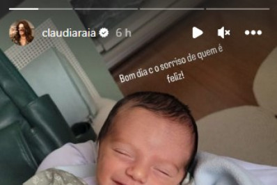 Claudia Raia compartilha clique de Lucca e derrete coração dos fãs