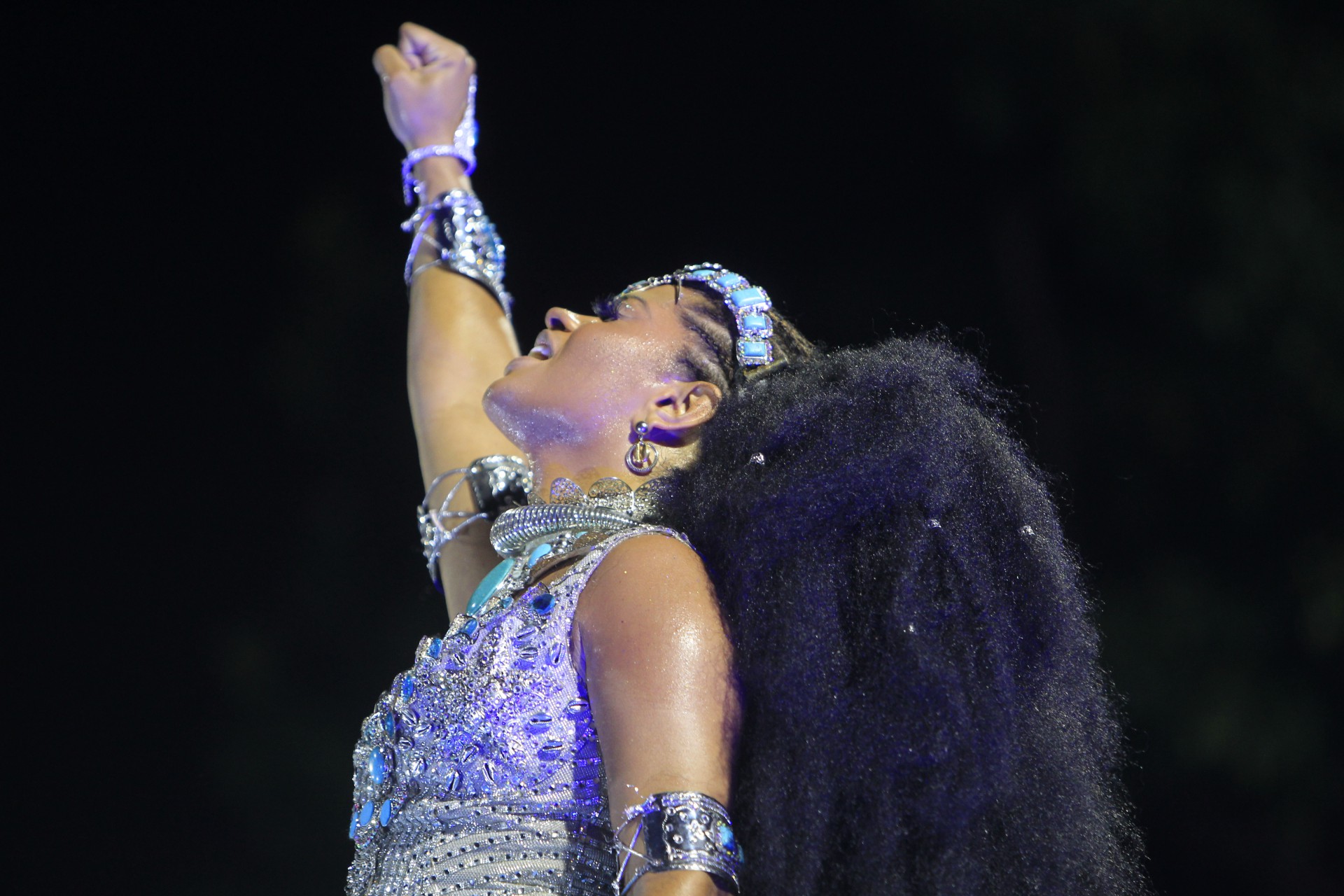 Unidos da Tijuca foi a quarta escola a se apresentar nesse primeiro dia de desfile - Reginaldo Pimenta / Agencia O Dia