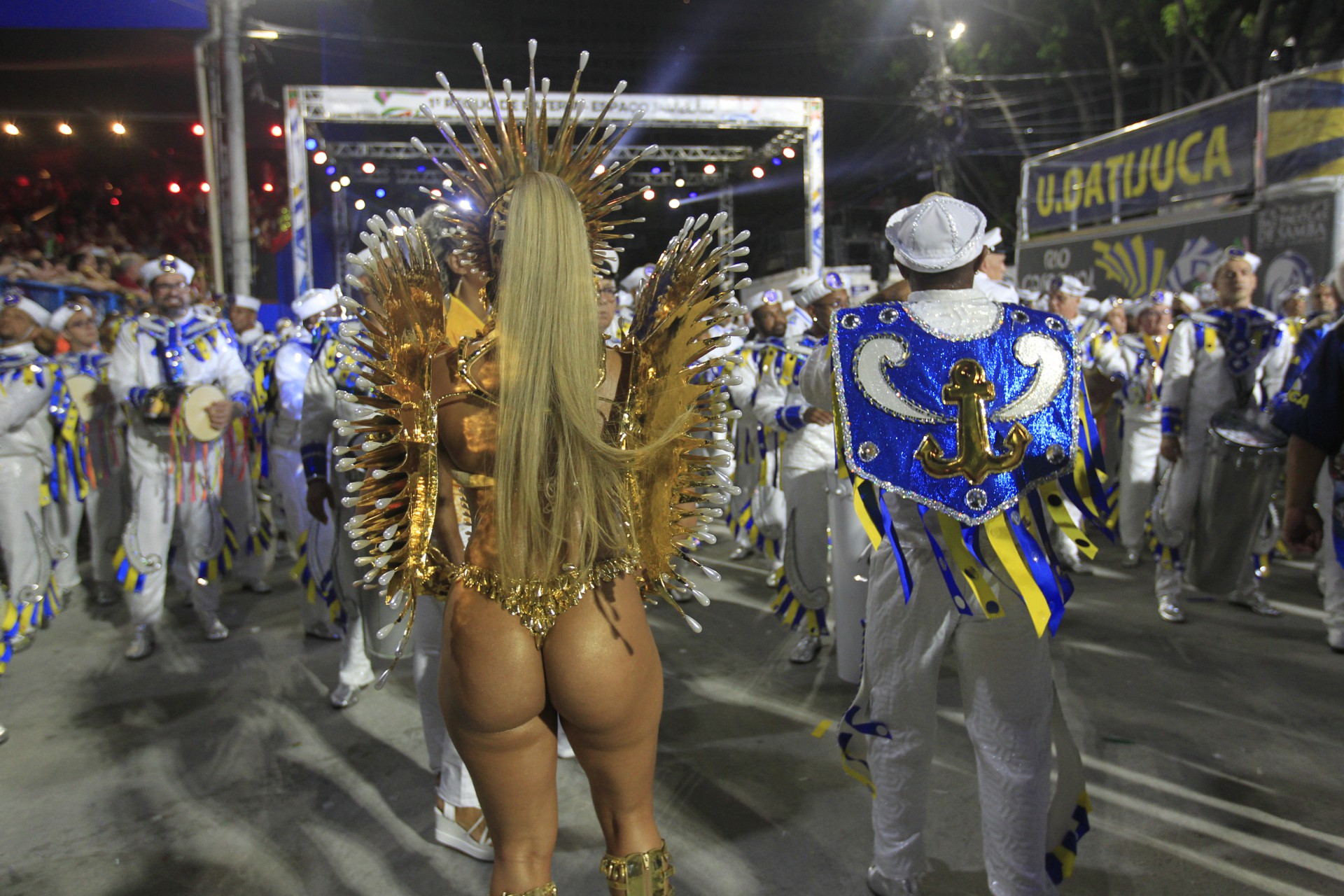 Unidos da Tijuca foi a quarta escola a se apresentar nesse primeiro dia de desfile - Reginaldo Pimenta / Agencia O Dia