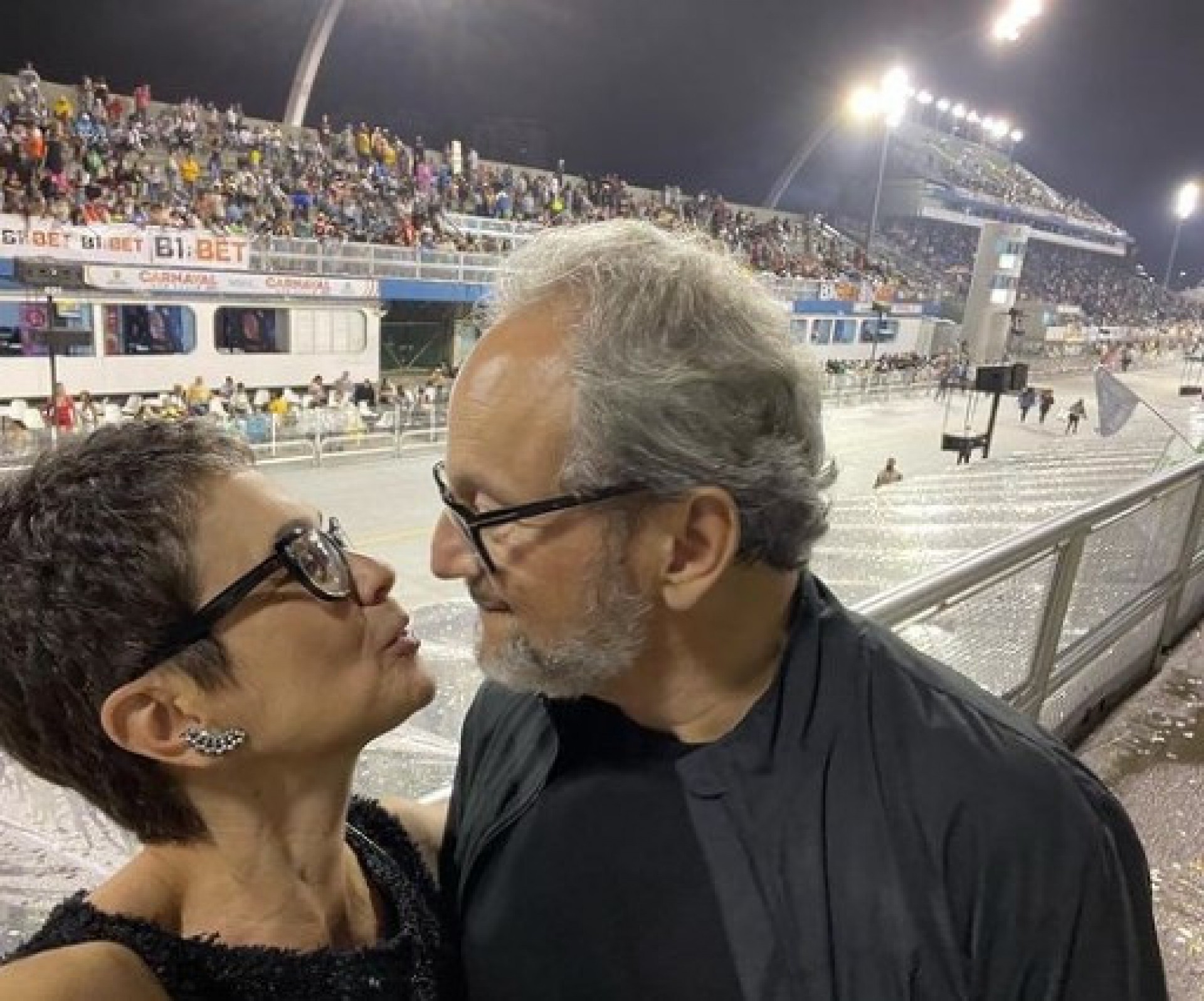 Sandra Annenberg e Ernesto Paglia curtem Carnaval juntos em São Paulo - Reprodução / Instagram