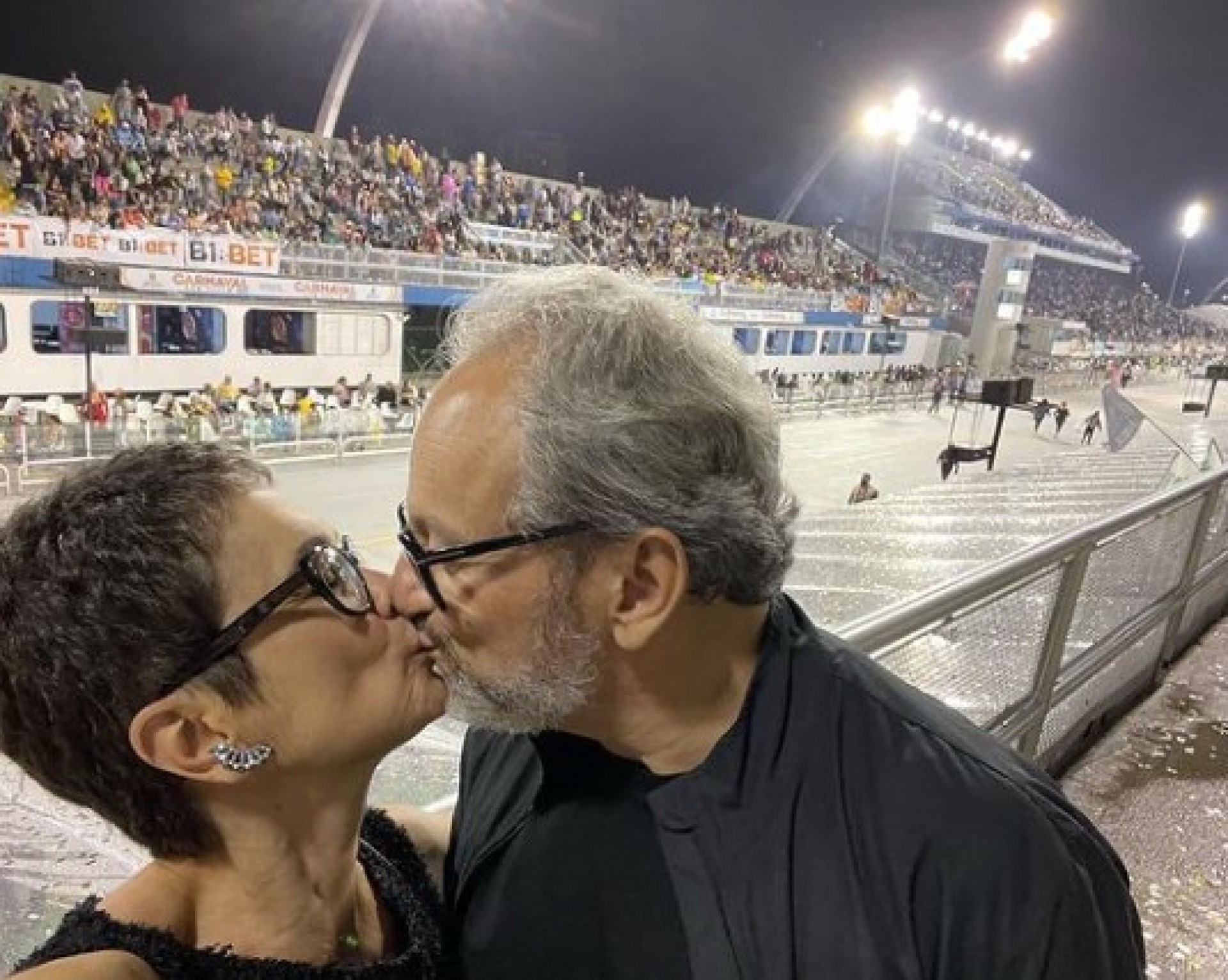 Sandra Annenberg e Ernesto Paglia curtem Carnaval juntos em São Paulo - Reprodução / Instagram