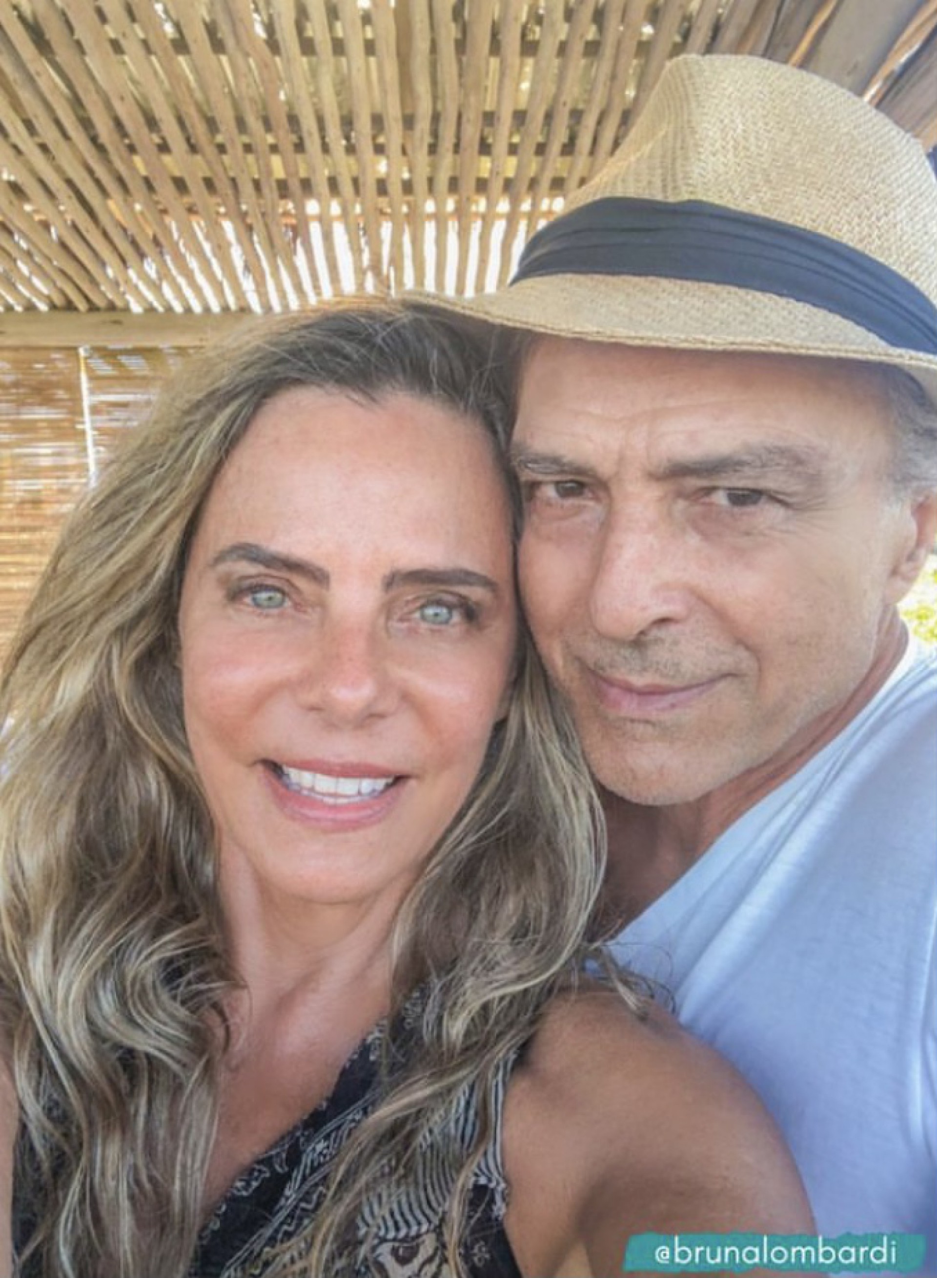 Bruna Lombardi e o marido, Carlos Alberto Riccelli - Reprodução / Instagram