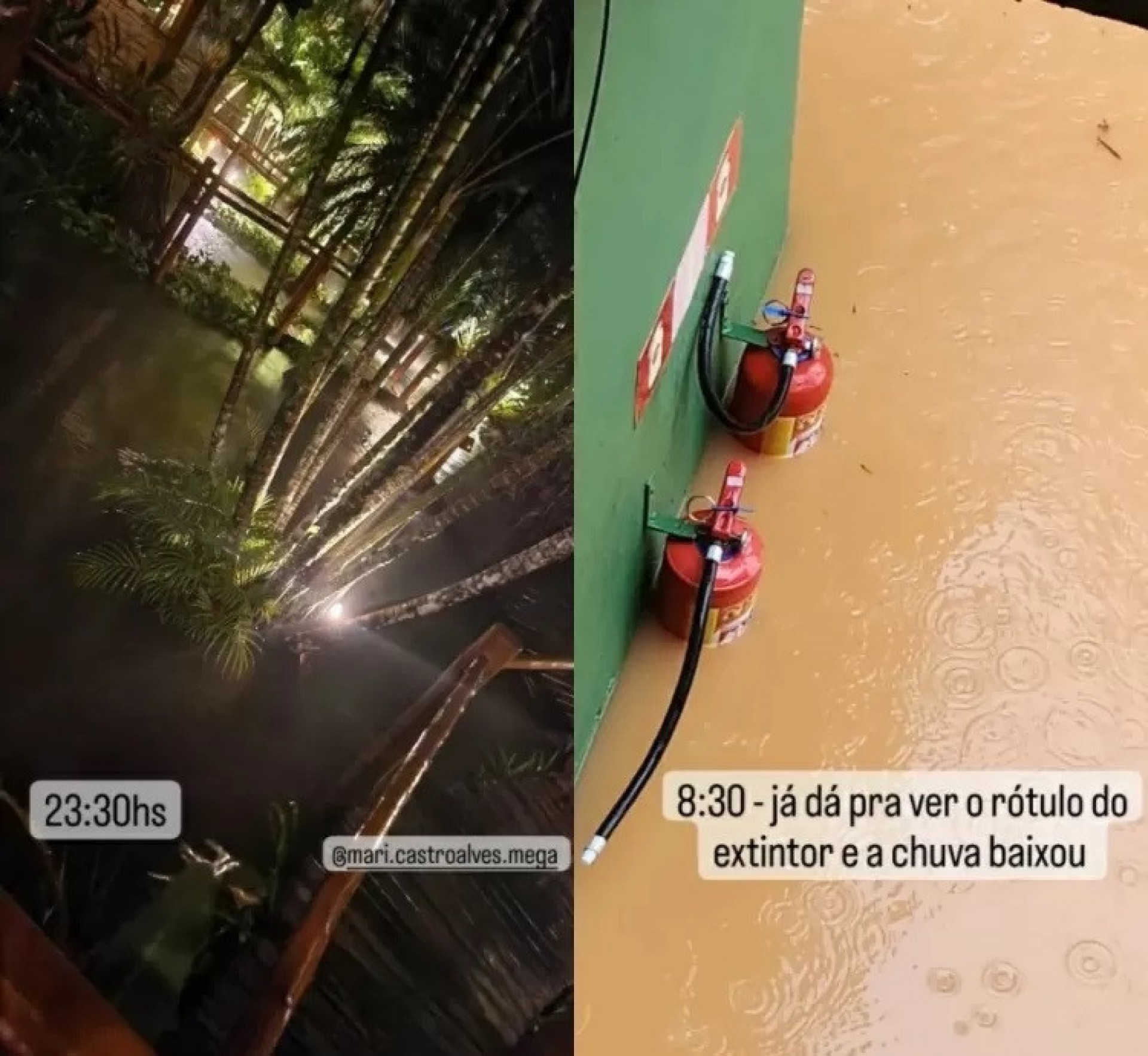 Mariana Belém perde carro e tem quarto de hotel inundado durante fortes chuvas em São Paulo - Reprodução / Instagram