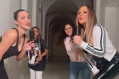 Kim Kardashian publica vídeo ao lado de Mariah Carey e respectivas filhas