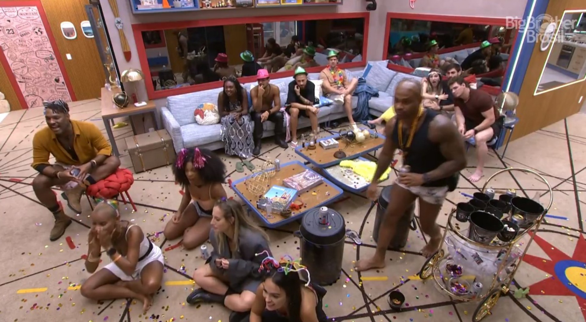 Brothers se animam ao ver Sabrina Sato - Reprodução / TV Globo