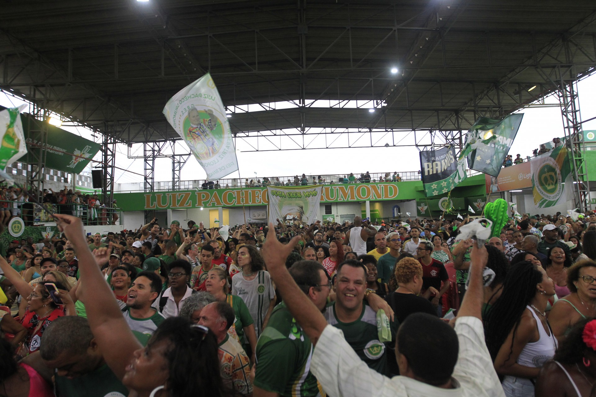 Quadra da Imperatriz Leopoldinense, que se consagrou campe&atilde; do Carnaval 2023 - Reginaldo Pimenta / Agencia O Dia
