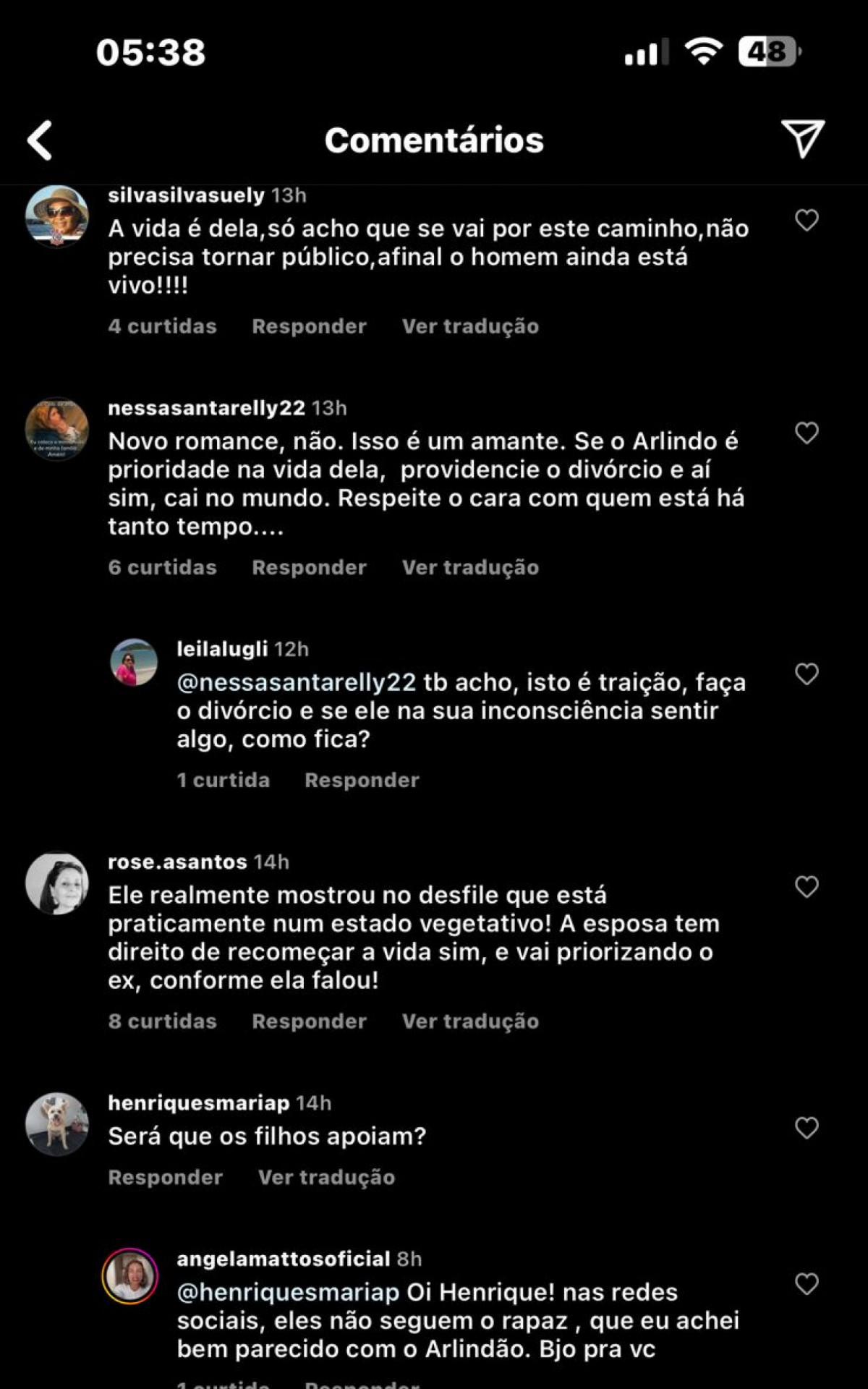 Coment&aacute;rios Babi Cruz
