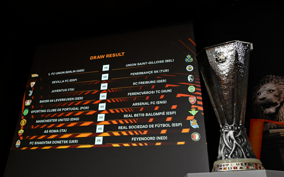 Sorteio das oitavas de final da Liga Europa aconteceu em Nyon, na Su&iacute;&ccedil;a