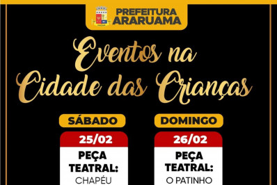 Cidade das Crianças apresenta peças teatrais neste final de semana