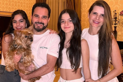 Luciano Camargo comemora 13 anos de idade das filhas gêmeas: 'Emoção em dobro'