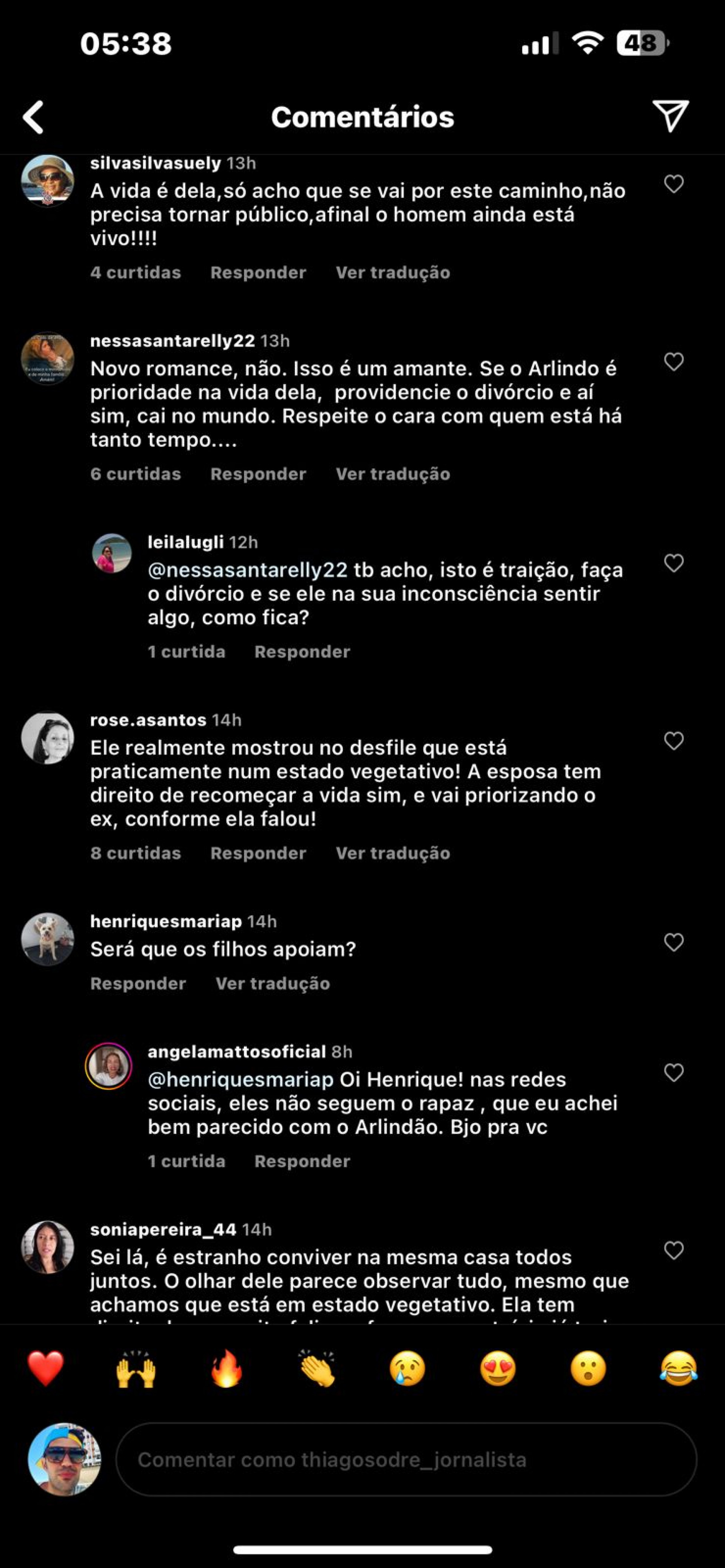 Coment&aacute;rios Babi Cruz  - Reprodu&ccedil;&atilde;o Internet