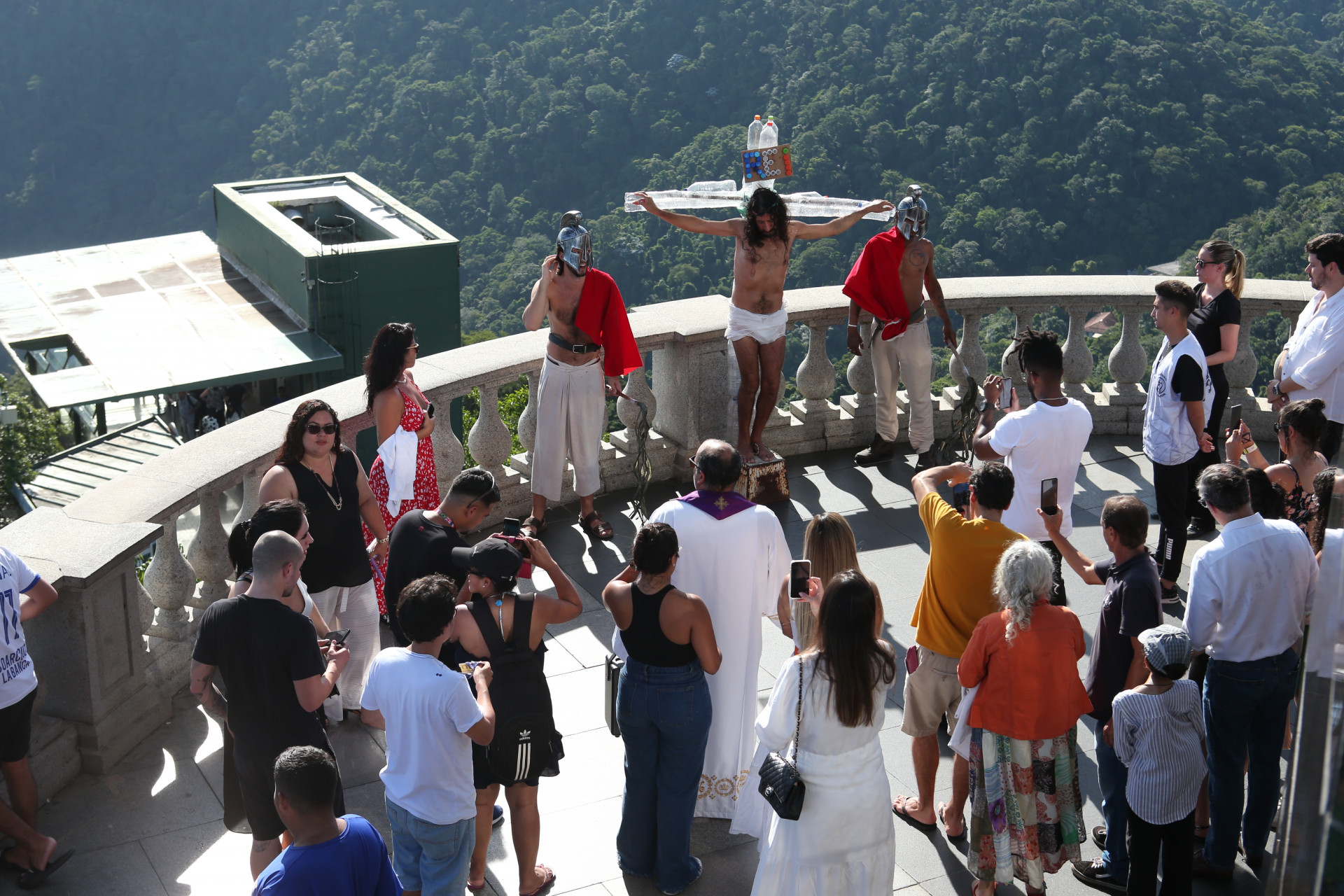 Encena&ccedil;&atilde;o da Paix&atilde;o de Cristo no Cristo Redentor - Cleber Mendes/ Ag&ecirc;ncia O Dia