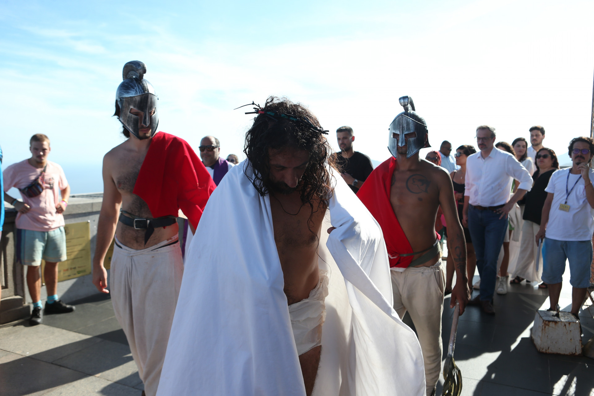 Encena&ccedil;&atilde;o da Paix&atilde;o de Cristo no Cristo Redentor - Cleber Mendes/ Ag&ecirc;ncia O Dia