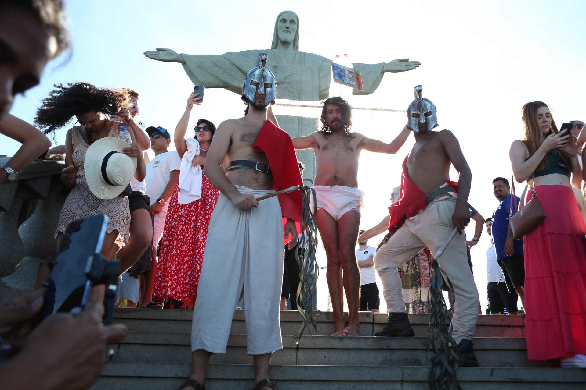 Encena&ccedil;&atilde;o da Paix&atilde;o no Cristo Redentor - Cleber Mendes/ Ag&ecirc;ncia O Dia