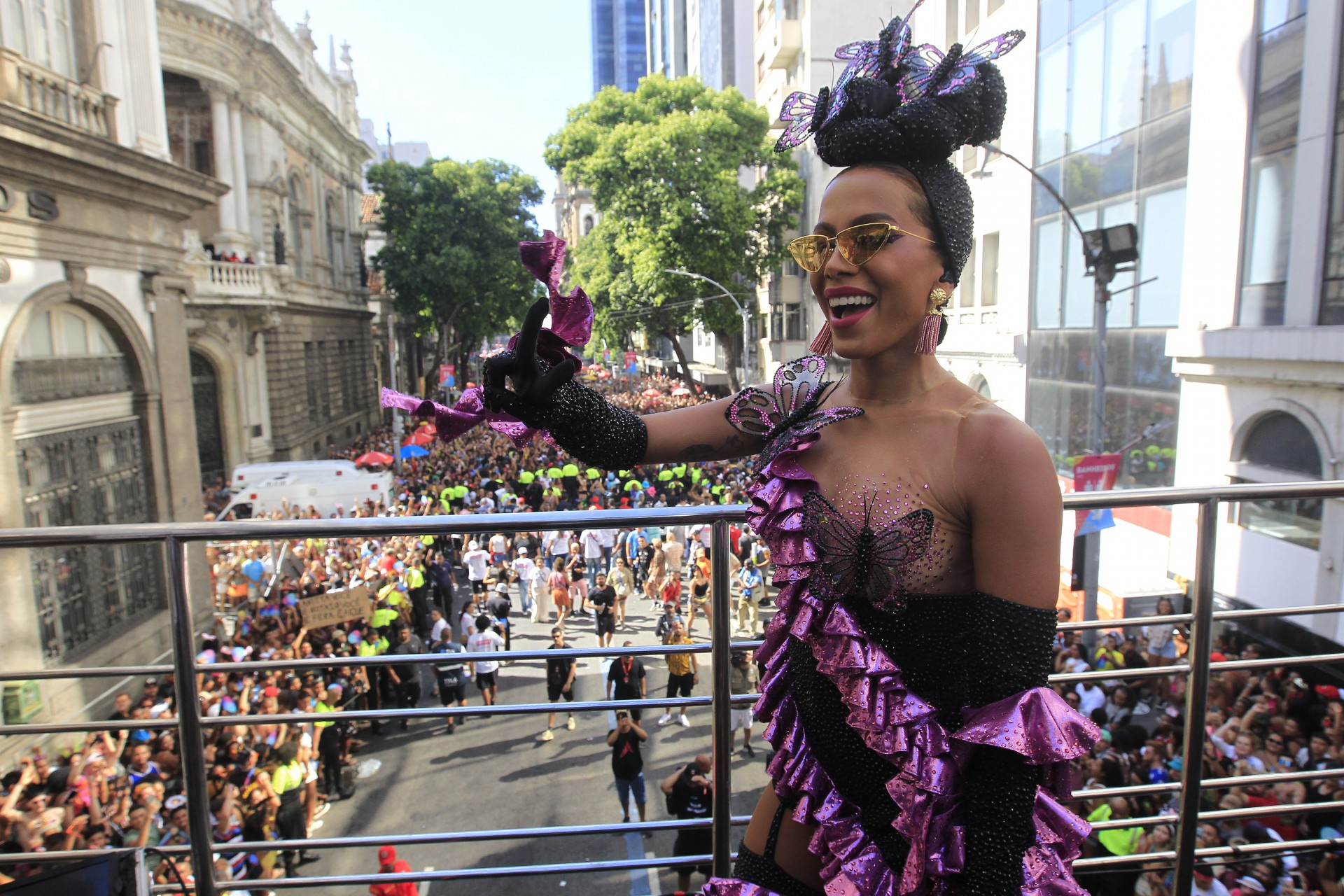 Geral - Bloco da Anitta, Avenida Primeiro de Março, centro do Rio. - Reginaldo Pimenta / Agencia O Dia