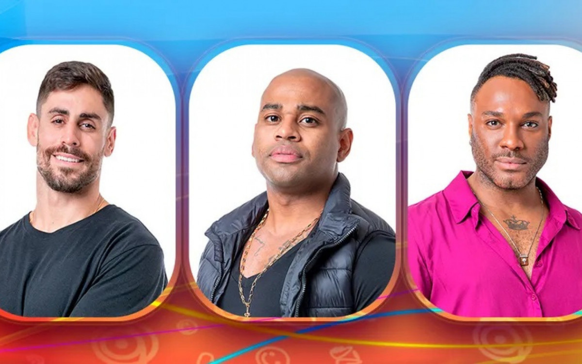 Antonio Cara de Sapato, Cezar e Fred Nicácio estão no Paredão - Reprodução da TV Globo