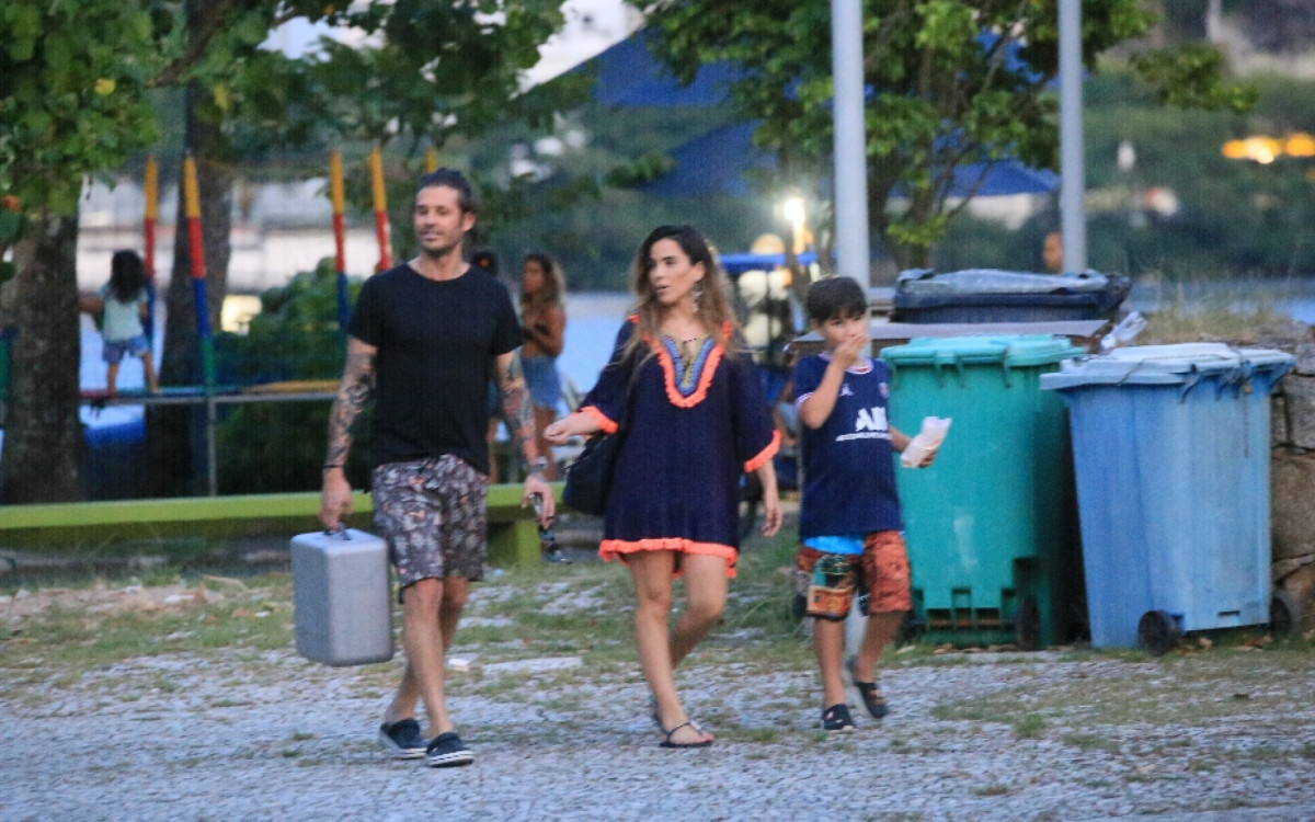 Wanessa Camargo curte passeio com Dado Dolabella e o filho no Rio