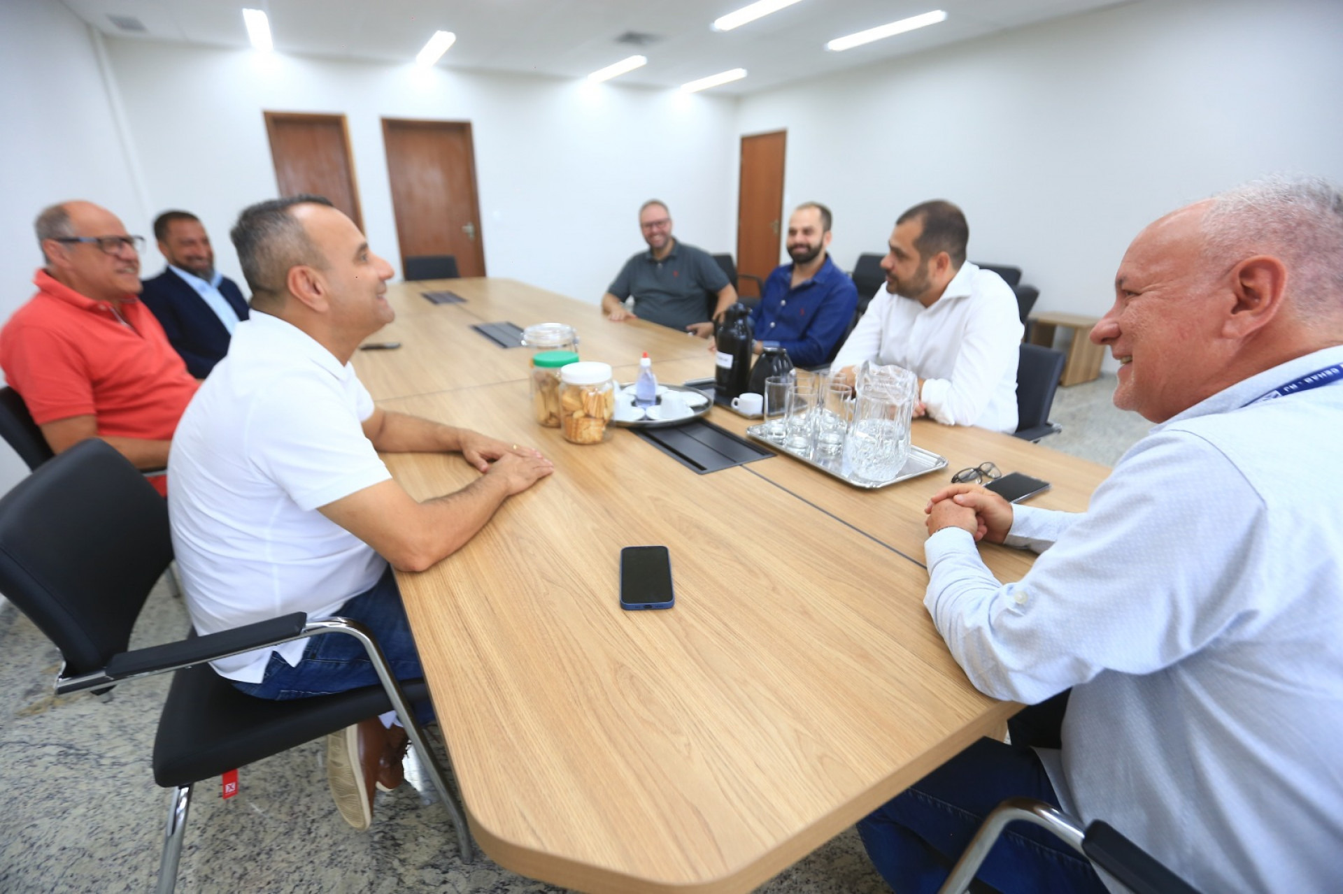Prefeito Waguinho recebeu o secret&aacute;rio estadual Bruno Dauaire e equipe - Rafael Barreto / PMBR