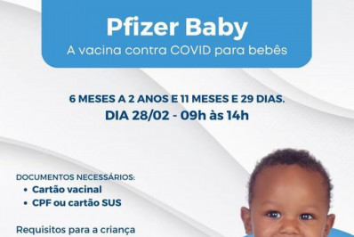 COVID-19: Pfizer Baby começará a ser aplicada em Areal 