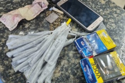 Criminoso é preso e drogas apreendidas no Buraco do Boi, em Cabo Frio