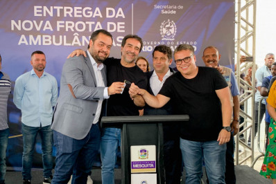 Samu 100%: Mesquita recebe três novas ambulâncias com equipamentos modernos
