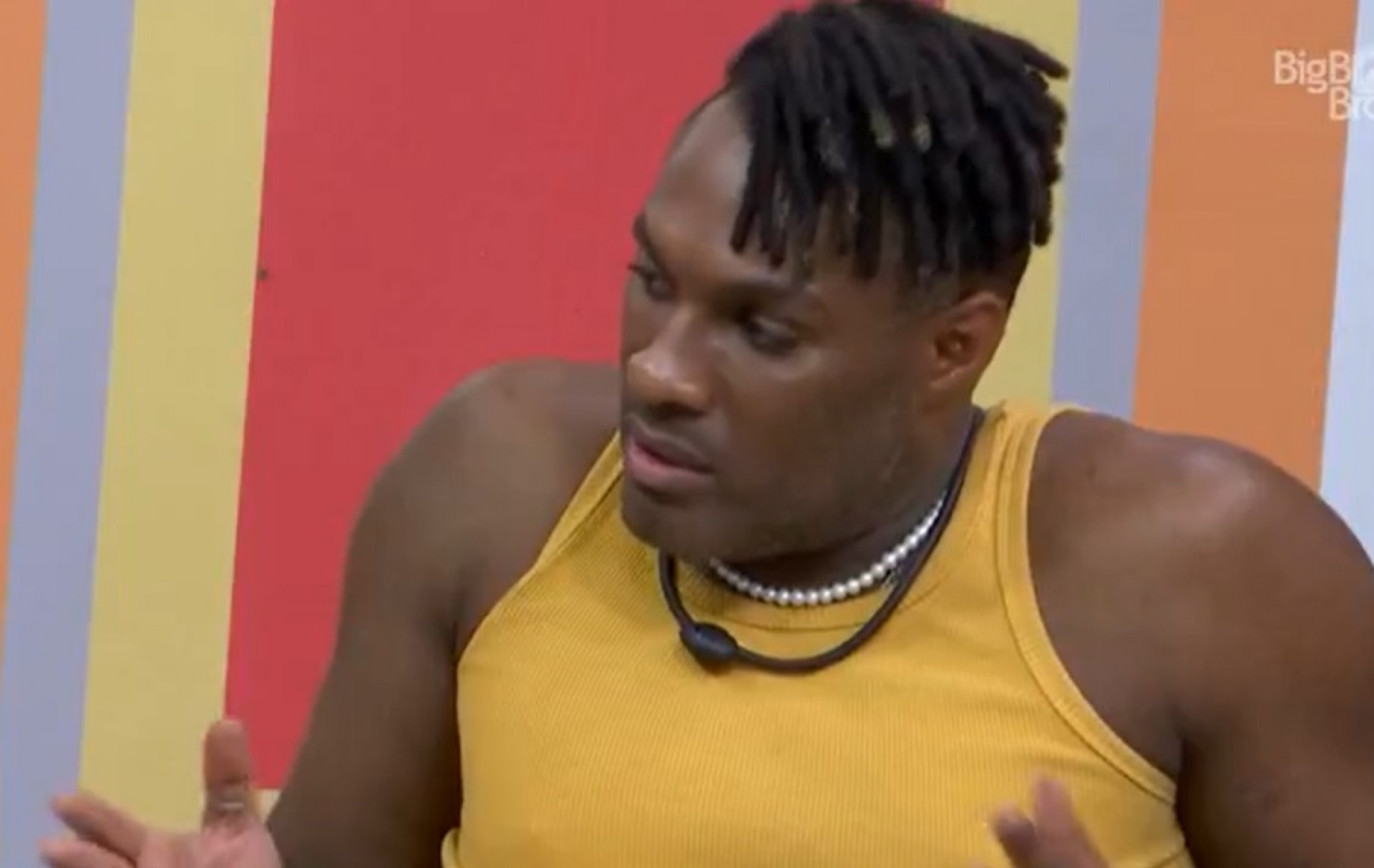 Fred Nicácio critica Bruna Griphao durante conversa com brothers - Reprodução da TV Globo