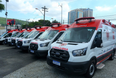 Nilópolis recebe três novas ambulâncias para o SAMU