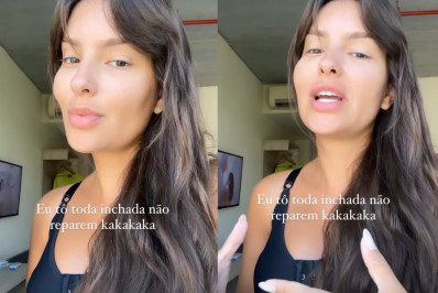 Thais Braz recebe alta após cirurgia para troca de próteses mamárias