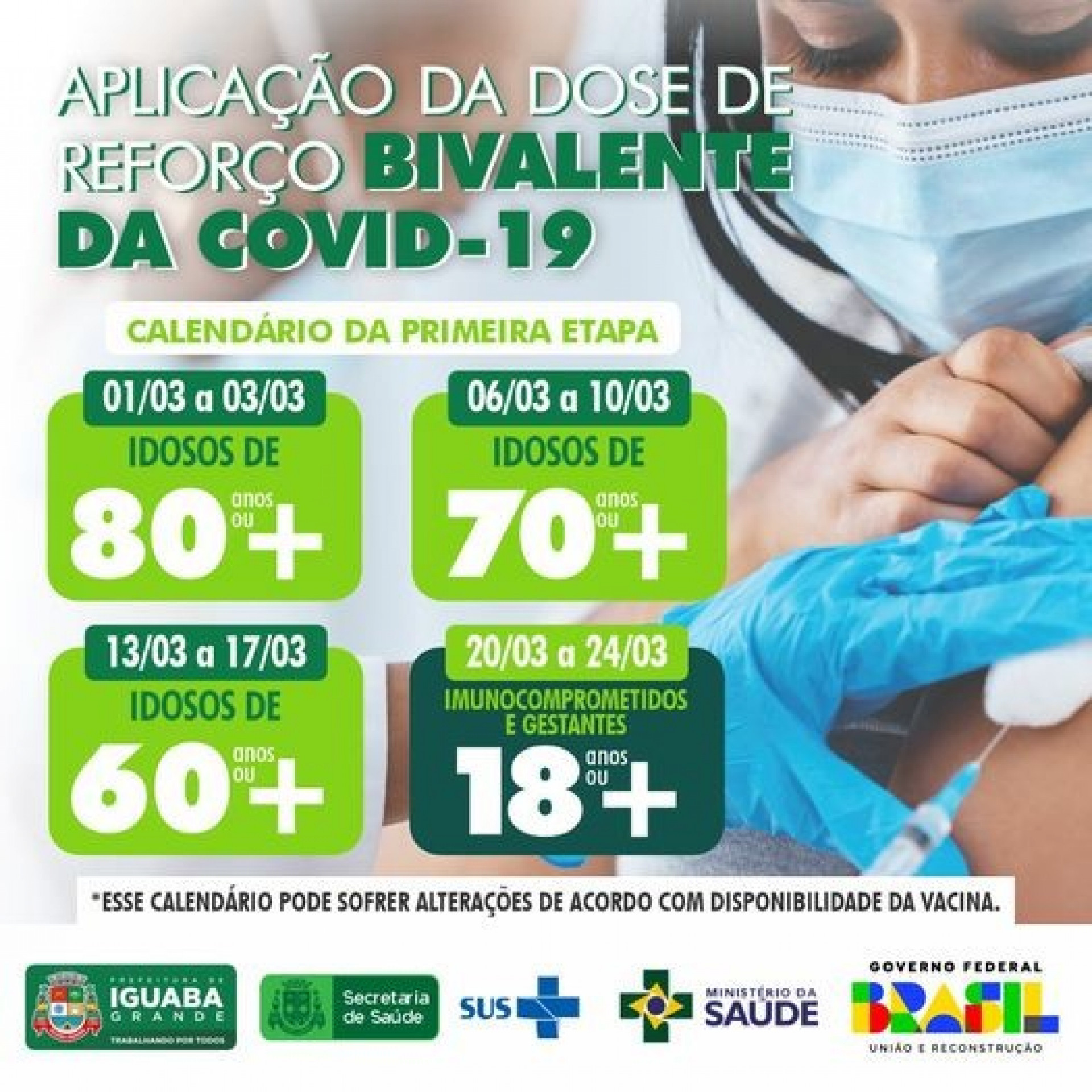 Os moradores devem procurar as UBSs para a vacina&ccedil;&atilde;o. - ASCOM