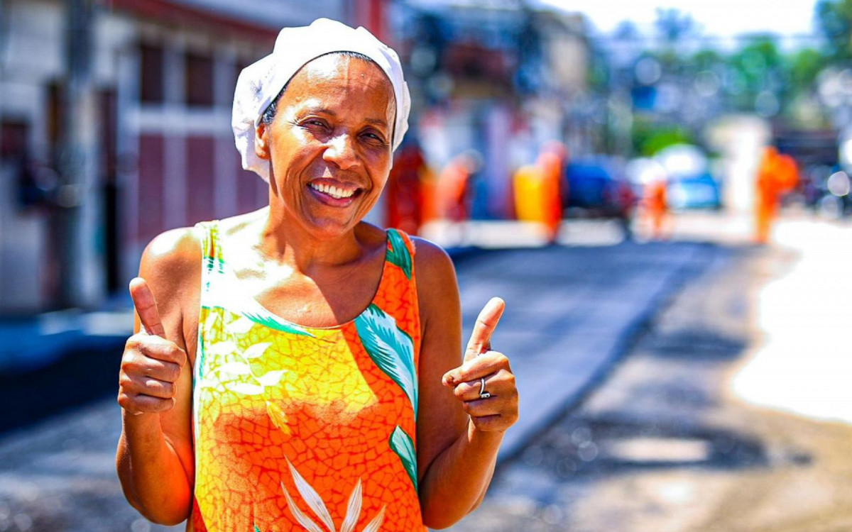 A moradora Rosymere Leandro destacou que as obras s&oacute; trazem benef&iacute;cios aso moradores