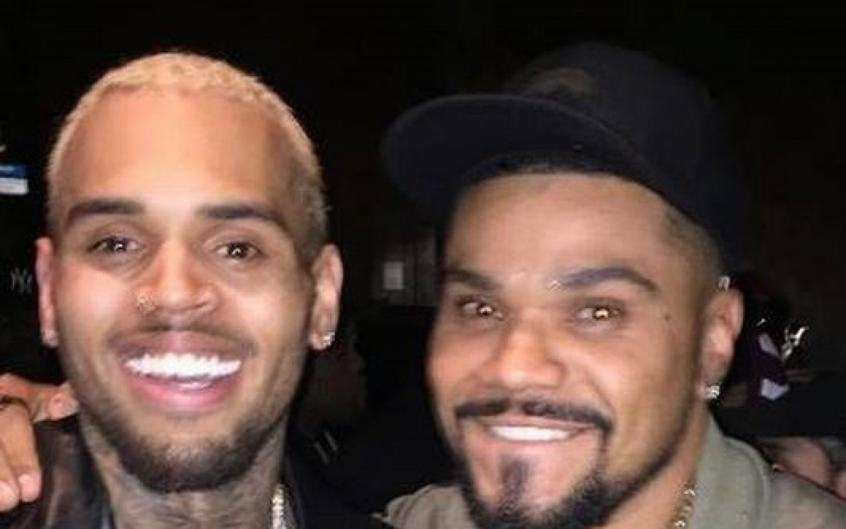 Fã declarado, Naldo também conheceu Chris Brown