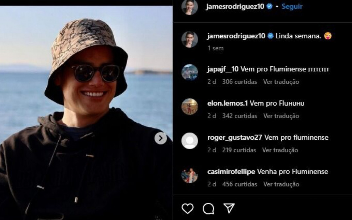 James Rodr&iacute;gues limitou coment&aacute;rios de publica&ccedil;&atilde;o ap&oacute;s invas&atilde;o de tricolores