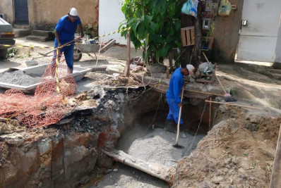 Prefeitura continua com intervenções para facilitar escoamento urbano