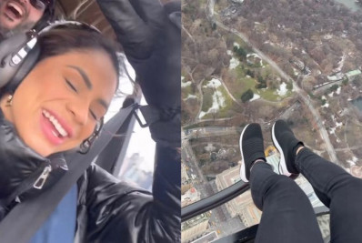 Lexa faz passeio de helicóptero em Nova York e leva bronca da mãe: 'Desespero'