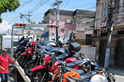 Motos irregulares são tiradas de circulação em São Gonçalo