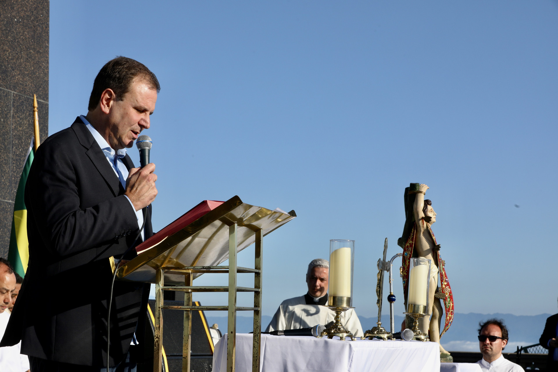 'Temos sempre que lembrar que moramos num lugar especial, de uma gente especial', disse o prefeito do Rio - Beth Santos/Prefeitura do Rio