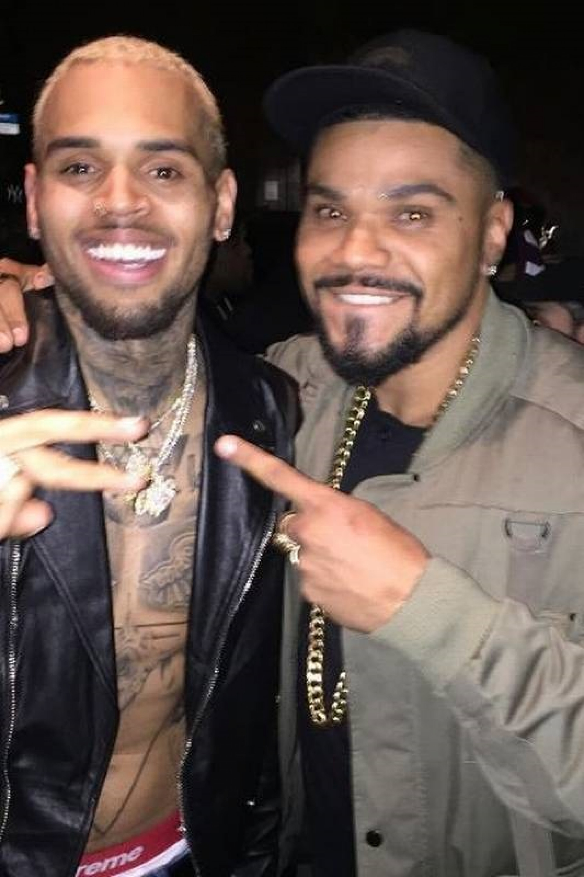 Naldo Benny e Chris Brown - ReproduÃ§Ã£o do Instagram