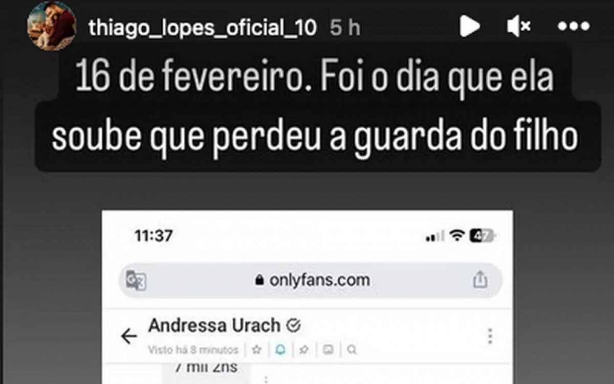 Ex-marido de Andressa Urach a acusa de se prostituir