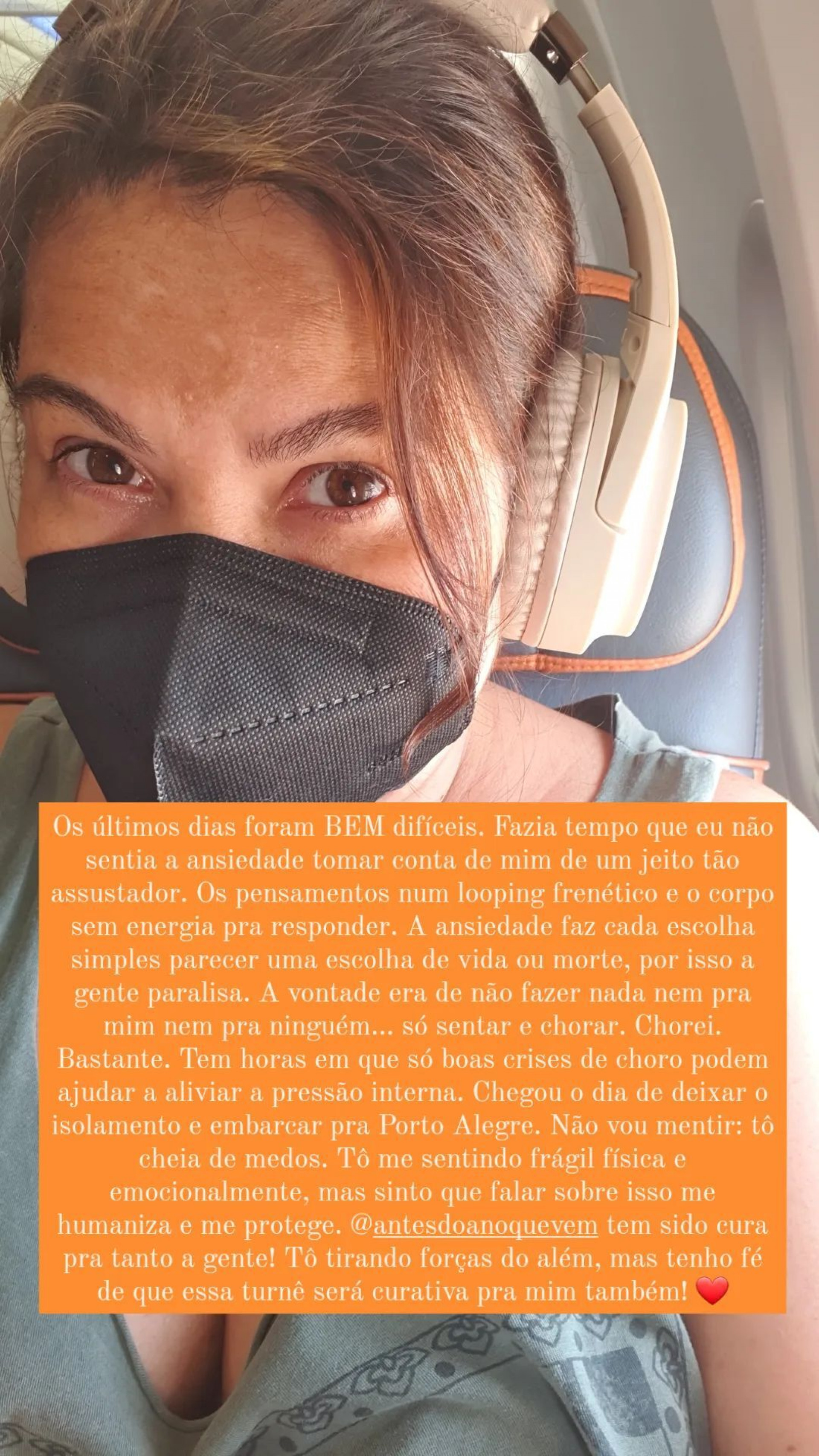 Mariana Xavier desabafa sobre crises de ansiedade antes de retomar turnê - Reprodução/Instagram