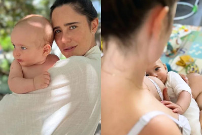 Fernanda Vasconcellos compartilha registros da amamentação do filho, Romeo